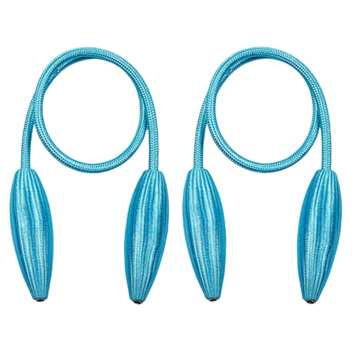 ESSMOKO Raffhalter für Vorhänge, vielseitiges DIY-Design, starker Halt, 2er-Pack, türkis von ESSMOKO