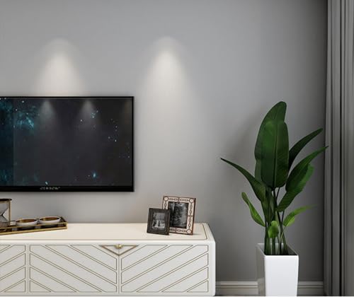 ESSMOKO Selbstklebende Tapete aus reinem PVC Material wasserdichte Wandaufkleber warmes Schlafzimmer Wohnzimmer Büro Restaurant Tapete Hintergrundwand hell Lotusgrau 40 * 300cm von ESSMOKO