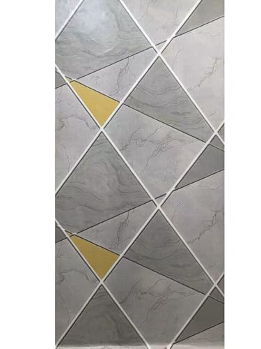 ESSMOKO Tapete 3D moderne geometrische PVC selbstklebende Tapete Wohnzimmer Sofa Hintergrund Wandtapete von ESSMOKO