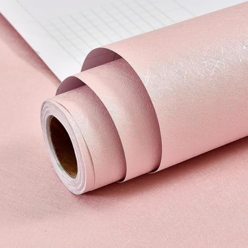 ESSMOKO Tapete 40 * 950cm 3D geprägtes Seidenmuster selbstklebende PVC verdickt 0 25 mm wasserdicht Wandaufkleber dekorative für Schlafzimmer und Wohnzimmer Rosa 40 * 950cm von ESSMOKO