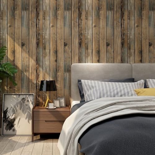 ESSMOKO Tapete Französische Holzmaserung PVC selbstklebende Tapete Wohnzimmer Schlafzimmer Bar Café Hintergrund Wanddekoration Wandtuch Wandaufkleber Retro Holzmaserung 45 * 600cm ESSMOKO Tapete Französische Holzmaserung PVC selbstklebende Tapete Wohnzimmer Schlafzimmer Bar Café Hintergrund Wanddekoration Wandtuch Wandaufkleber Retro Holzmaserung 45 * 600cm von ESSMOKO