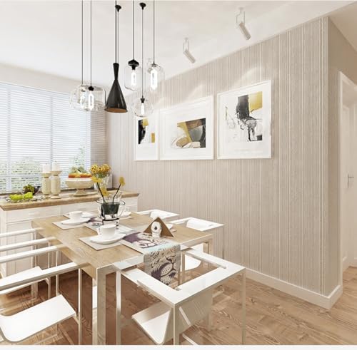 ESSMOKO Tapete Moderne vertikal gestreifte Vliestapete nicht selbstklebend einfarbig für Schlafzimmer Wohnzimmer Restaurant Dekoration Hellkhaki 53 * 950cm ESSMOKO Tapete Moderne vertikal gestreifte Vliestapete nicht selbstklebend einfarbig für Schlafzimmer Wohnzimmer Restaurant Dekoration Hellkhaki 53 * 950cm von ESSMOKO