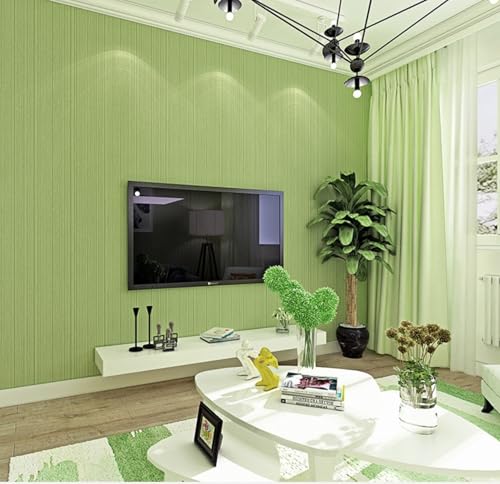 ESSMOKO Tapete Moderne vertikal gestreifte Vliestapete nicht selbstklebend einfarbig für Schlafzimmer Wohnzimmer Restaurant Dekoration Tapete Grasgrün 53 * 950cm ESSMOKO Tapete Moderne vertikal gestreifte Vliestapete nicht selbstklebend einfarbig für Schlafzimmer Wohnzimmer Restaurant Dekoration Tapete Grasgrün 53 * 950cm von ESSMOKO
