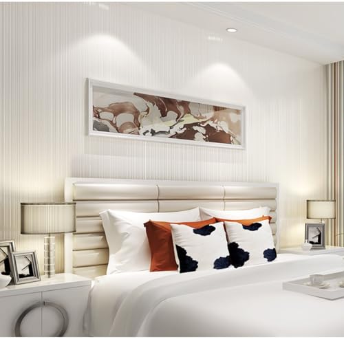 ESSMOKO Tapete Moderne vertikal gestreifte Vliestapete nicht selbstklebend einfarbig für Schlafzimmer Wohnzimmer Restaurant Dekoration cremefarben 53 * 950cm ESSMOKO Tapete Moderne vertikal gestreifte Vliestapete nicht selbstklebend einfarbig für Schlafzimmer Wohnzimmer Restaurant Dekoration cremefarben 53 * 950cm von ESSMOKO