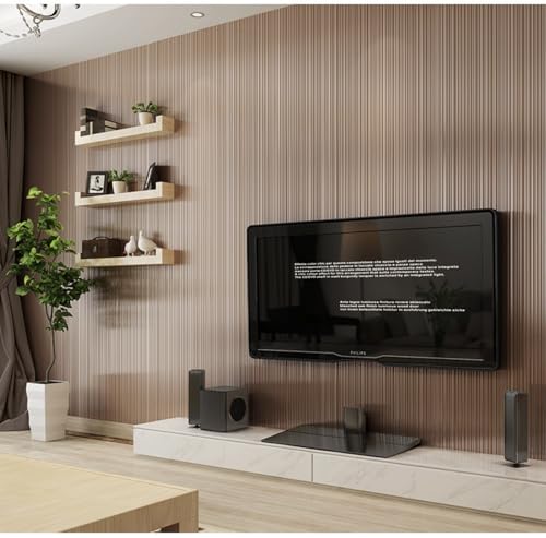 ESSMOKO Tapete Moderne vertikale Streifen Vliestapete nicht selbstklebend einfarbig für Schlafzimmer Wohnzimmer Restaurant Dekoration Tapete Kaffeebraun 53 * 950cm ESSMOKO Tapete Moderne vertikale Streifen Vliestapete nicht selbstklebend einfarbig für Schlafzimmer Wohnzimmer Restaurant Dekoration Tapete Kaffeebraun 53 * 950cm von ESSMOKO
