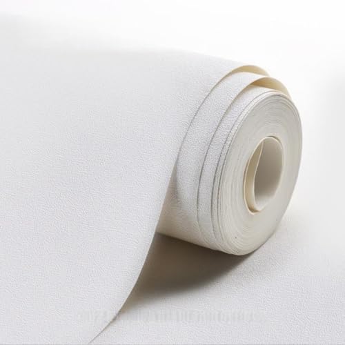 ESSMOKO Tapete Selbstklebende PVC 3D Prägeverfahren wasserdicht und schmutzabweisend für die Renovierung Wandaufkleber für Mietzimmer Schlafzimmer Wohnzimmer Büro Schlafsaal Wandaufkleber – weißer Me von ESSMOKO