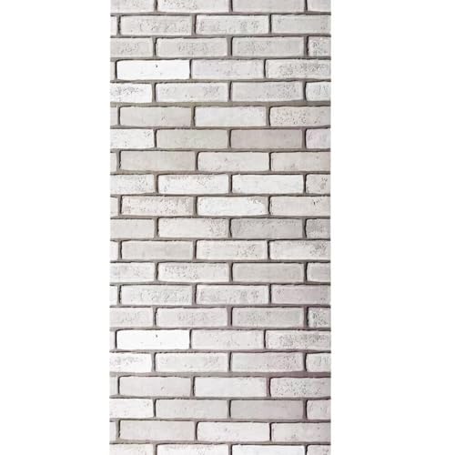 ESSMOKO Tapete Selbstklebende PVC mit Ziegelimitatmuster für Wohnzimmer Restaurant Hintergrundwanddekoration von ESSMOKO