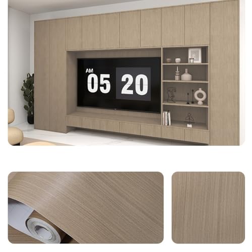 ESSMOKO Tapete Verdickte Holzmaserung selbstklebende PVC Tapete wasserdicht und schmutzabweisend für die Renovierung von Kleiderschranktüren und Möbeln Phoenix Holzmaserung 40 * 500cm von ESSMOKO