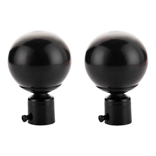 Endstücke für Gardinenstangen 22mm 28mm Eisen Material Einstellbare Hängen Römischen Stange Ende Dekorative Kopf Vorhang Stange Zubehör (28mm) von ESSMOKO