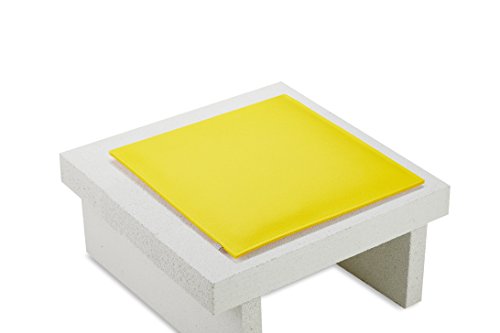 ESTA-Design Filz Sitzkissen Sitzauflage Stuhlauflage Stuhl Garten Zuhause gepolstert 100% Merino Filz 3mm Größe 36 x 36 cm gelb von ESTA-Design