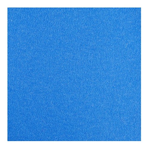 ESTA-Design Filz Untersetzer Scheiben Größe 15 x 15 cm quadratisch Farbe hell blau 100% Merino Filz 3mm von ESTA-Design