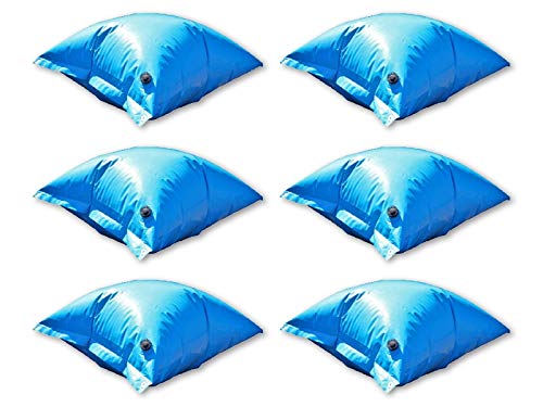 ESTA Poolshop 6 x Poolkissen Premium PVC für Winterabdeckplane blau aufblasbare Luftkissen | Beste Qualität von ESTA Poolshop