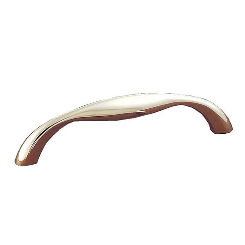 ESTAMP Griff Melas LA 128mm - Möbelgriff Breite 148mm - eleganter Bogengriff - Schubladengriff, Zinkdruckguss Edelstahl Effekt von ESTAMP