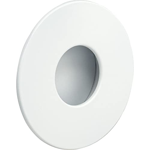 ESTAMP Griffmuschel Geometrec ø 70mm - Muschelgriff rund - Griff zum Einlassen mit Rahmen, Zinkdruckguss weiß matt ESTAMP Griffmuschel Geometrec ø 70mm - Muschelgriff rund - Griff zum Einlassen mit Rahmen, Zinkdruckguss weiß matt von ESTAMP