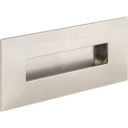 ESTAMP Griffmuschel Geometrix 155x73mm - Muschelgriff rechteckig - Griff mit Rahmen zum Einlassen - Zinkdruckguss Edelstahl Effekt ESTAMP Griffmuschel Geometrix 155x73mm - Muschelgriff rechteckig - Griff mit Rahmen zum Einlassen - Zinkdruckguss Edelstahl Effekt von ESTAMP