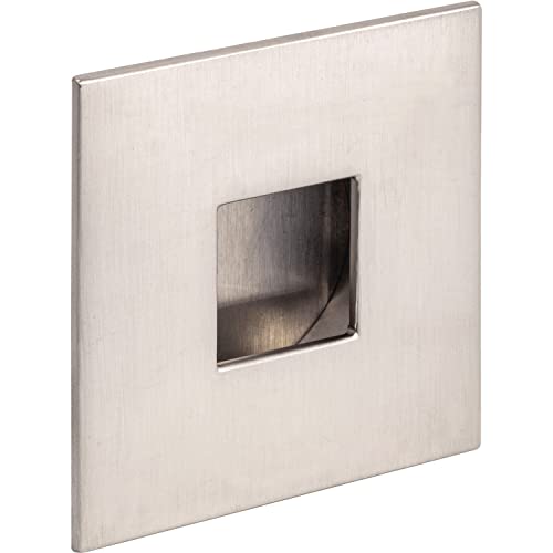 ESTAMP Griffmuschel Geometrix 73x73mm - Muschelgriff quadratisch - Griff mit Rahmen zum Einlassen - Zinkdruckguss Edelstahl Effekt von ESTAMP