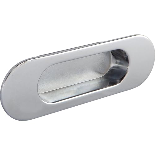 ESTAMP Griffmuschel Zalya Breite 151mm - Griff für Schiebetür - Muschelgriff zum Einlassen - Zinkdruckguss verchromt poliert ESTAMP Griffmuschel Zalya Breite 151mm - Griff für Schiebetür - Muschelgriff zum Einlassen - Zinkdruckguss verchromt poliert von ESTAMP