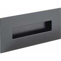 Estamp Griffmuschel Geometrix 155x73mm - Muschelgriff rechteckig - Griff mit Rahmen zum Einlassen - Zinkdruckguss schwarz matt Estamp Griffmuschel Geometrix 155x73mm - Muschelgriff rechteckig - Griff mit Rahmen zum Einlassen - Zinkdruckguss schwarz matt von ESTAMP