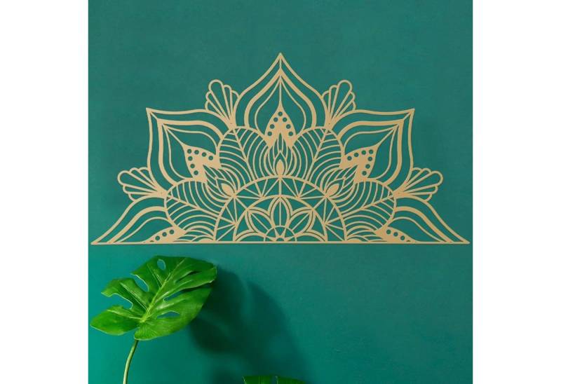 ESTART Metallbild Große Metall-Mandala-Wanddekoration Lotusblumen Schwarz ESTART Metallbild Große Metall-Mandala-Wanddekoration Lotusblumen Schwarz von ESTART