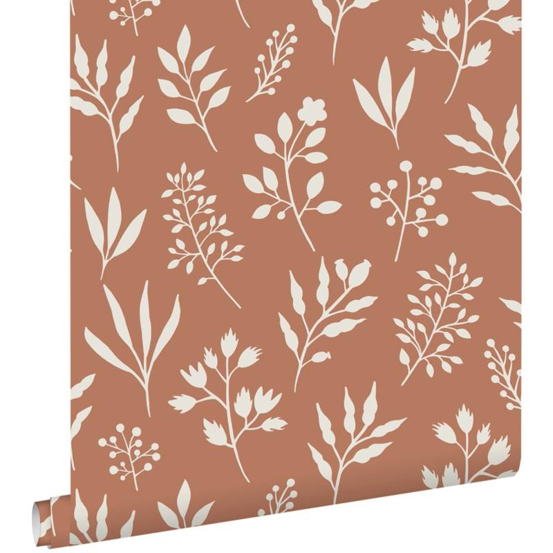 ESTAhome Tapete Blumenmuster Im Skandinavischen Stil Terrakotta Und Weiß 53 Cm X 1005 Cm 139319 ESTAhome Tapete Blumenmuster Im Skandinavischen Stil Terrakotta Und Weiß 53 Cm X 1005 Cm 139319 von ESTAhome