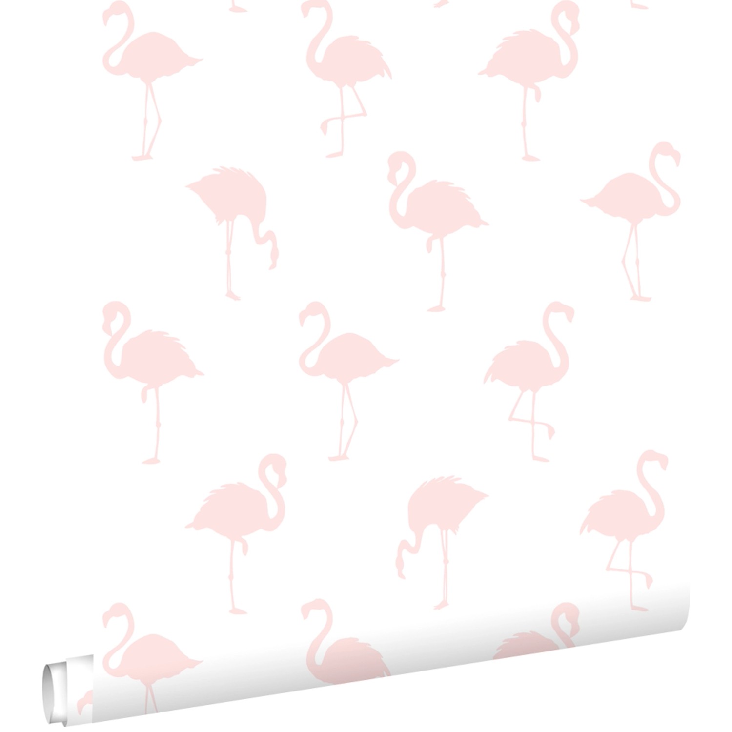 ESTAhome Tapete Flamingos Hellrosa und Weiß 53 cm x 10.05 m ESTAhome Tapete Flamingos Hellrosa und Weiß 53 cm x 10.05 m von ESTAhome