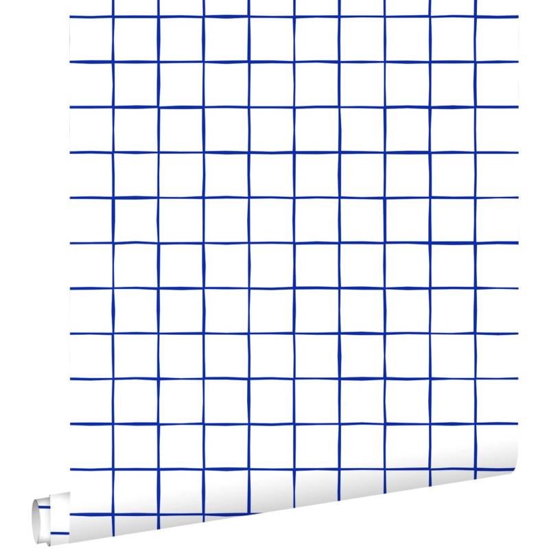 ESTAhome Tapete Karomuster Blau und Weiß 50 x 900 cm ESTAhome Tapete Karomuster Blau und Weiß 50 x 900 cm von ESTAhome