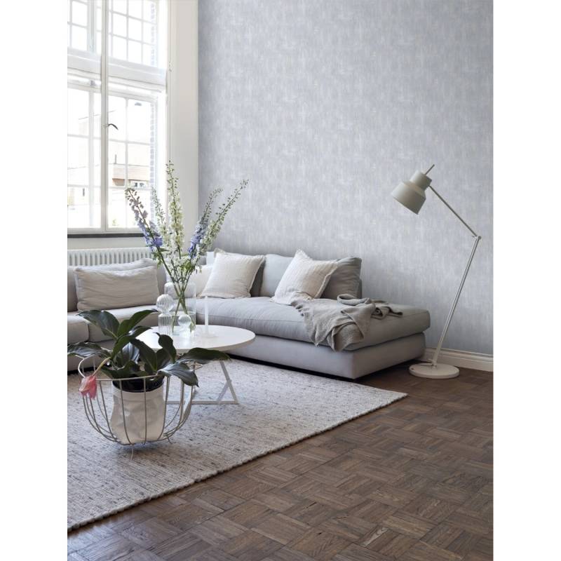ESTAhome Tapete Mit Malerischem Effekt Hellblau 53 cm x 10,05 m 127637 von ESTAhome