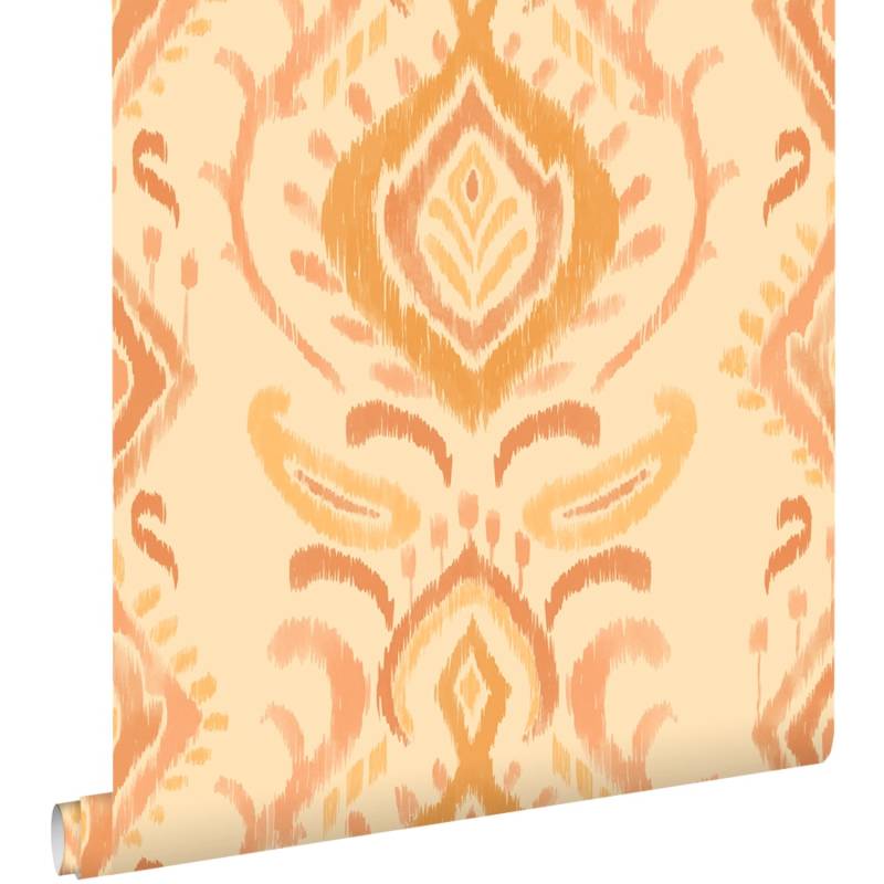 ESTAhome Tapete Ornamente Gelb und Orange 50 x 900 cm ESTAhome Tapete Ornamente Gelb und Orange 50 x 900 cm von ESTAhome