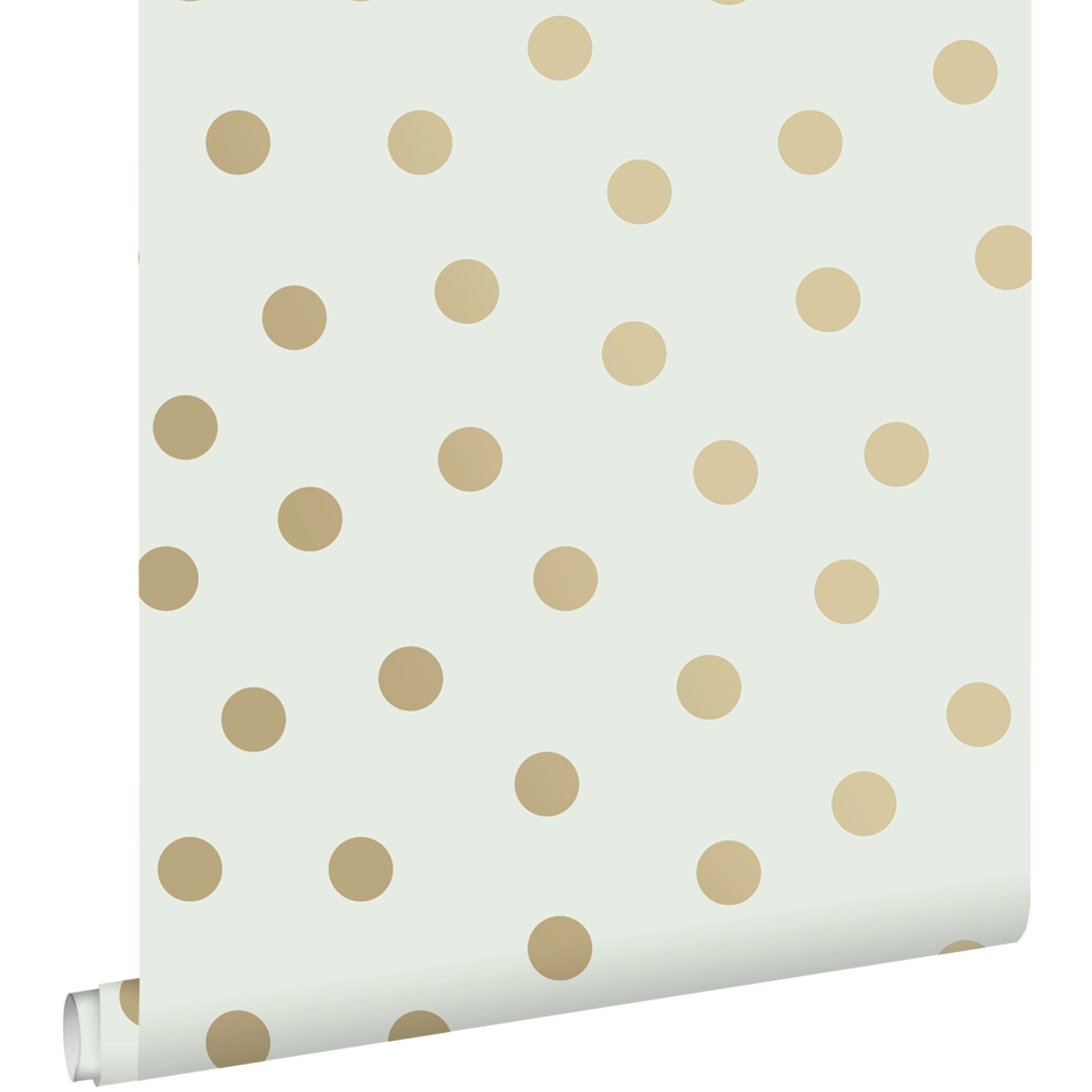 ESTAhome Tapete Punkte Crême-Weiß und Gold 53 cm x 10.05 m ESTAhome Tapete Punkte Crême-Weiß und Gold 53 cm x 10.05 m von ESTAhome