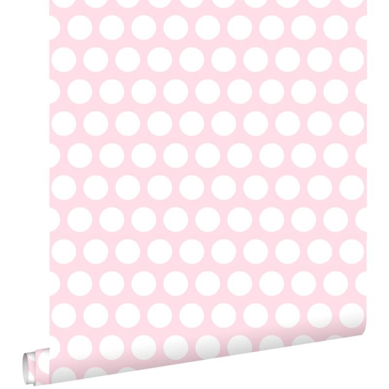 ESTAhome Tapete Punkte Hellrosa 53 cm x 10,05 m 138721 von ESTAhome