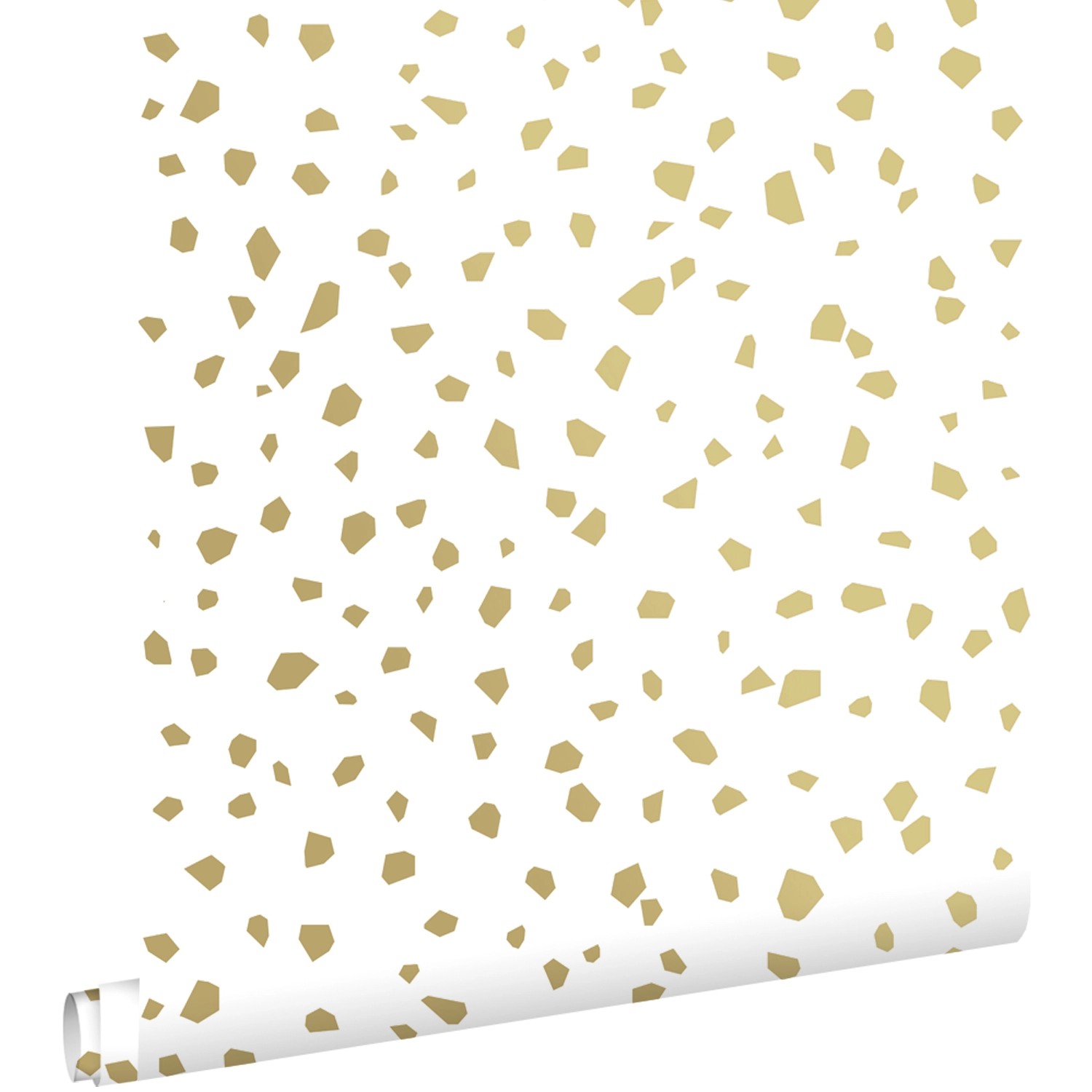 ESTAhome Tapete Terrazzo-Motiv Weiß und Gold 53 cm x 10.05 m ESTAhome Tapete Terrazzo-Motiv Weiß und Gold 53 cm x 10.05 m von ESTAhome