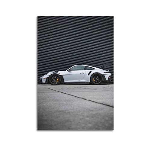 ESTE Sportwagen-Poster 911 GT3 RS Side Supercar Racing Car Poster Dekorative Malerei Leinwand Wandposter und Kunstbild Druck Moderne Familie Schlafzimmer Dekor Poster 50 x 75 cm von ESTE