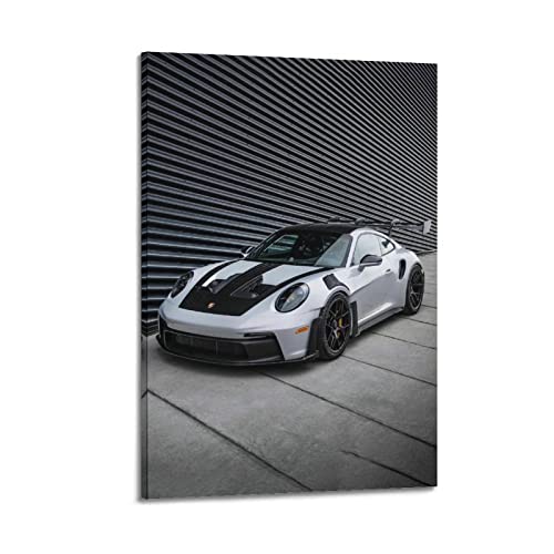 ESTE Sportwagen-Poster 911 GT3 RS Supercar Racing Cars Poster Dekorative Malerei Leinwand Wandposter und Kunstbild Druck Moderne Familie Schlafzimmer Dekor Poster 40 x 60 cm von ESTE
