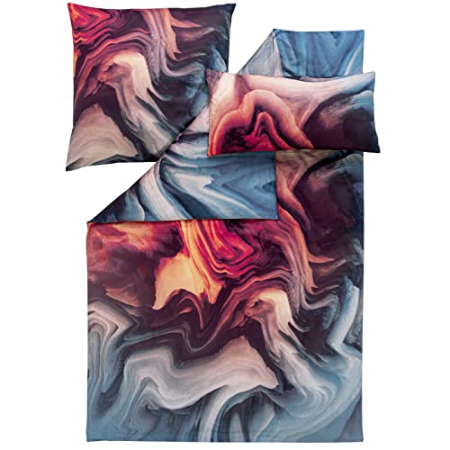 ESTELLA Atelier Mako-Satin Bettwäsche Cedric Farbe abendrot Größe 135x200 + 80x80 + 40x80 ESTELLA Atelier Mako-Satin Bettwäsche Cedric Farbe abendrot Größe 135x200 + 80x80 + 40x80 von ESTELLA