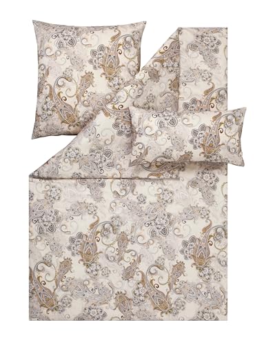 ESTELLA Bettwäsche Charlotte Satin de Luxe (100% Baumwolle) (1 x 40x80 + 1 x 80x80 + 1 x 135x200 cm, Creme 215) von ESTELLA