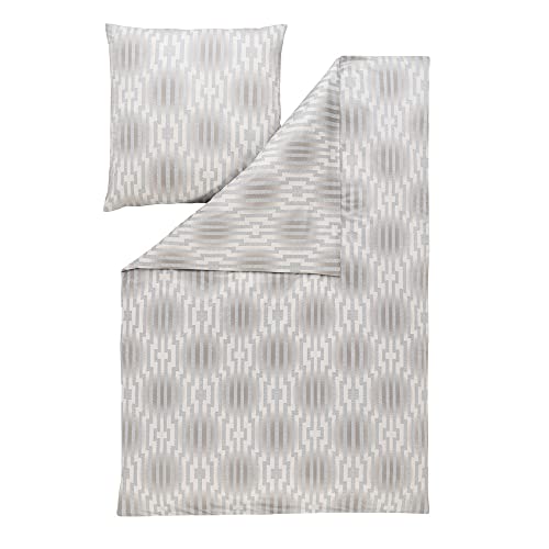 ESTELLA Bettwäsche Levian Mako Interlock Jersey (Rauch 830, 1 x 80x80 + 1 x 155x220 cm) von ESTELLA