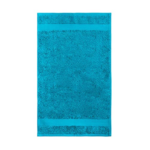 ESTELLA Duschtuch Luxor | blau | 70x130 cm | Wohlfühl-Frottierserie aus 100% Baumwolle in 600 g/m² Qualität | trocknergeeignet | flauschig und saugstark | ideal fürs Badezimmer oder Spa von ESTELLA