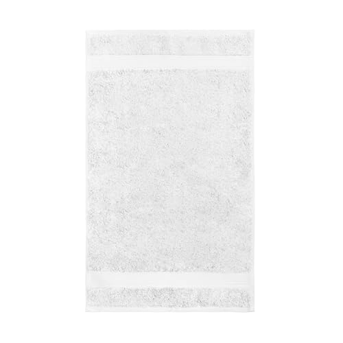 ESTELLA Handtuch Luxor | Weiss | 50x100 cm | Wohlfühl-Frottierserie aus 100% Baumwolle in 600 g/m² Qualität | trocknergeeignet | flauschig und saugstark | ideal fürs Badezimmer oder Spa von ESTELLA