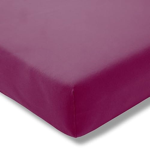 ESTELLA Jersey Stretch Spannbetttuch Bettlaken 90 x 190 cm - 100 x 220 cm 6600 690 Fuchsia von ESTELLA