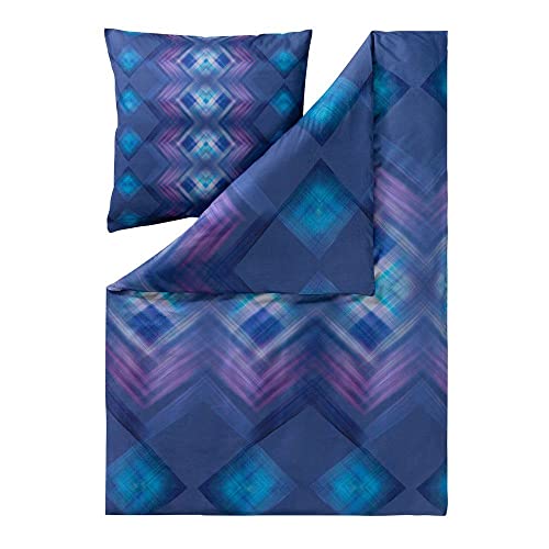 ESTELLA Kissenbezug - Einzelkissen 40x80 cm Nila Saphir Mako Satin von ESTELLA