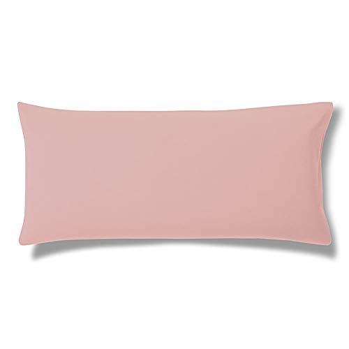 ESTELLA Kissenbezug Feinjersey | Rosa | 40x80 cm | ideale Passform und praktischer Reißverschluss | trocknerfeste und bügelfreie Kissenhülle aus 100% Baumwolle von ESTELLA