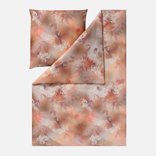 ESTELLA Kuschelflanell Bettwäsche Chestnut bernstein 1 Bettbezug 135 x 200 cm + 1 Kissenbezug 80 x 80 cm von ESTELLA