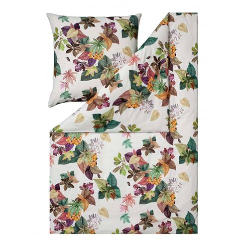 ESTELLA Kuschelflanell Bettwäsche Maple Multicolor 1 Bettbezug 135 x 200 cm + 1 Kissenbezug 80 x 80 cm von ESTELLA