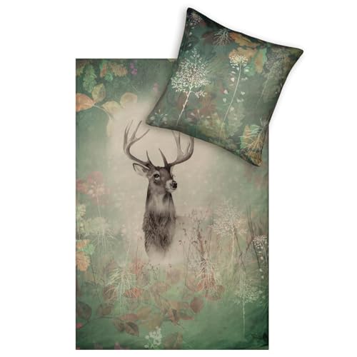 ESTELLA Kuschelflanell Bettwäsche Wilbur moos 1 Bettbezug 135 x 200 cm + 1 Kissenbezug 80 x 80 cm ESTELLA Kuschelflanell Bettwäsche Wilbur moos 1 Bettbezug 135 x 200 cm + 1 Kissenbezug 80 x 80 cm von ESTELLA