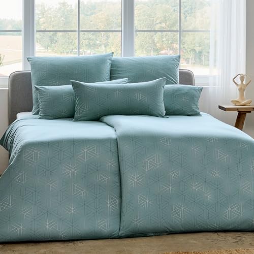 ESTELLA Mako Interlock Jersey Bettwäsche Pippa | 100% Baumwolle | trocknerfest und bügelfrei | 155x220 cm + 80x80 cm | Farbe: 520 - Mint ESTELLA Mako Interlock Jersey Bettwäsche Pippa | 100% Baumwolle | trocknerfest und bügelfrei | 155x220 cm + 80x80 cm | Farbe: 520 - Mint von ESTELLA