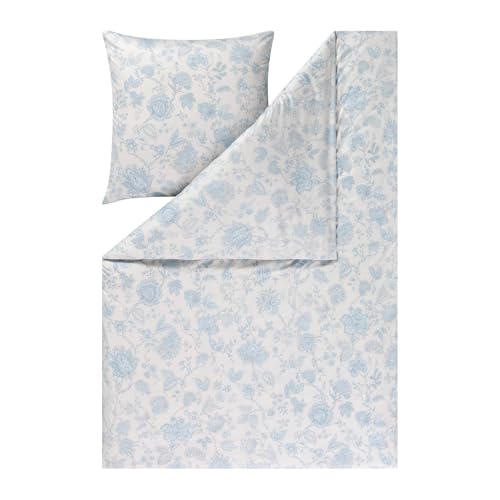 ESTELLA Mako Interlock Jersey Bettwäsche Valeria Taupe 1 Bettbezug 155 x 220 cm + 1 Kissenbezug 80 x 80 cm von ESTELLA