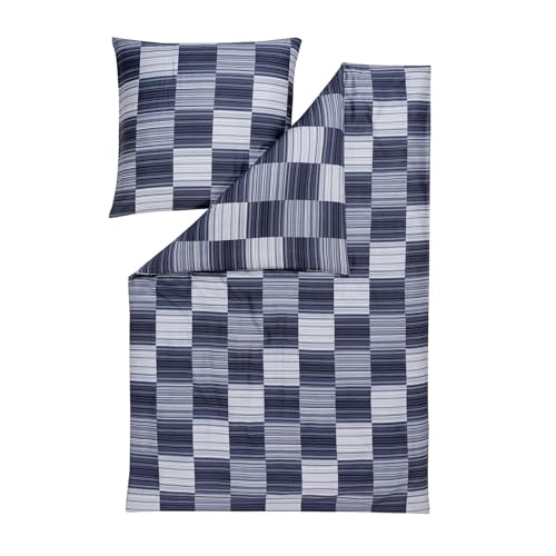 ESTELLA Mako-Satin Bettwäsche Delian Navy 1 Bettbezug 155 x 220 cm + 1 Kissenbezug 80 x 80 cm ESTELLA Mako-Satin Bettwäsche Delian Navy 1 Bettbezug 155 x 220 cm + 1 Kissenbezug 80 x 80 cm von ESTELLA