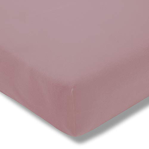 ESTELLA Spannbetttuch Feinjersey | Flieder | 200x200 cm | passend für Matratzen 180-200 cm (Breite) x 200 cm (Länge) | trocknerfest und bügelfrei | 100% Baumwolle von ESTELLA