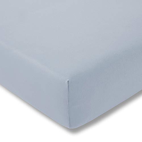 ESTELLA Spannbetttuch Zwirnjersey | Wolke | 150x200 cm | passend für Matratzen 140-160 cm (Breite) x 200-220 cm (Länge) | trocknerfest und bügelfrei | 100% Baumwolle | 97% Baumwolle 3% Elastan von ESTELLA