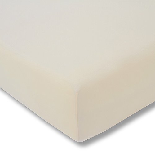 ESTELLA Topper-Spannbetttuch Zwirnjersey | Leinen | 140-160x200 cm | passend für Topperhöhen von 7-10 cm | trocknerfest und bügelfrei | 97% Baumwolle 3% Elastan von ESTELLA